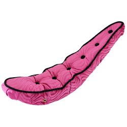 SELLE LOWRIDER BANANE DIAMAND ROSE VELOUR 5 BOUTONS 26"