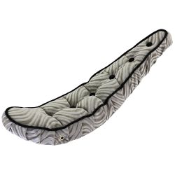 SELLE LOWRIDER BANANE DIAMAND GRIS VELOUR 5 BOUTONS 26"