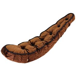 SELLE LOWRIDER BANANE DIAMAND MARRON VELOUR 5 BOUTONS 26"