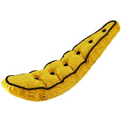 SELLE LOWRIDER BANANE DIAMAND JAUNE VELOUR 5 BOUTONS 26"