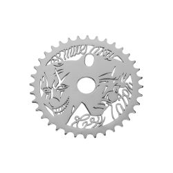 PLATEAU LOWRIDER HAPPY SAD FACE LASER 1/2 X 1/8 36T CHROME