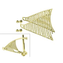 INSERT BONDO ARRIERE TWIST POUR CADRE LOWRIDER 16" GOLD