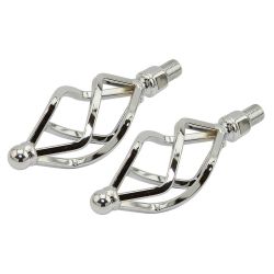 PEDALES LOWRIDER CAGE OVAL CHROME 1/2