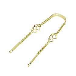 FIXATION GARDE BOUE LOWRIDER DOUBLE TWIST CAGE 20" GOLD