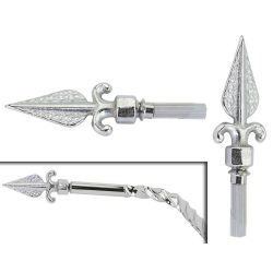 EMBOUTS GUIDON LOWRIDER ARROW CHROME