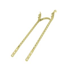 SISSYBAR LOWRIDER WING TWISTED SQUARE 24 GOLD