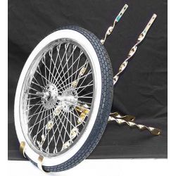 CONTINENTAL KIT LOWRIDER COMPLET CHROME 16" 72 RAYONS VEGAS