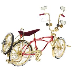 VELO COMPLET LOWRIDER 20" 144 ROUGE/GOLD CONTILOW FULL ACCESS