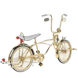 VELO COMPLET LOWRIDER 20" LOWBUMP GOLD BLANC GOLDIES
