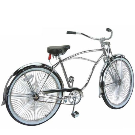 Guidon De Vélo Vintage 4 Bras "Long Lowrider" En Acier Chromé - Style Custom Chopper