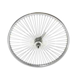 ROUE LOWRIDER ARRIERE 24" CHROME 72 RAYONS RETRO PEDALLAGE