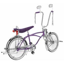 VELO COMPLET LOWRIDER 20"  72 RAYONS LOW STREAMERS VIOLET