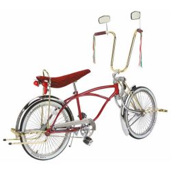 VELO COMPLET LOWRIDER 20" 72 RAYONS LOW STREAMERS VEGAS ROUGE
