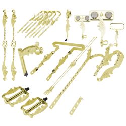 SET UPGRADE BUMPER LOWRIDER SHOW WING GOLD 20"